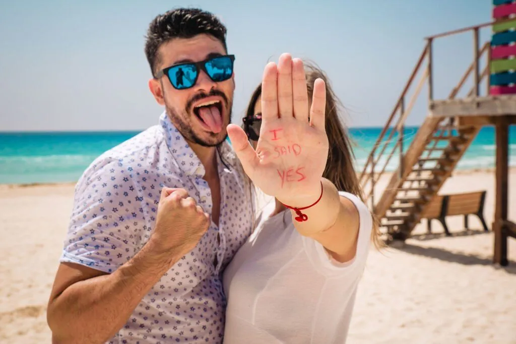 A Love Story on Cancun’s Shores: Malena & Gerardo’s Save the Date: Book Now
